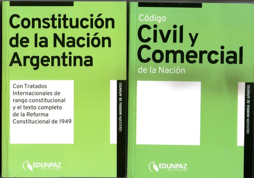 Combo Codigo Civil Y Comercial + Constitucion De La Nacion