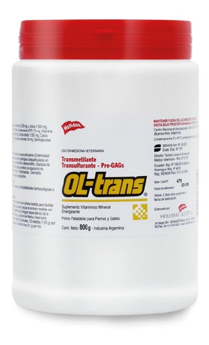 Ol-trans 800g - Holliday Perros Y Gatos