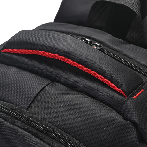 Mochila Portanotebook Viaje Antirrobo Mujer Hombre Grande Negro/o Liso