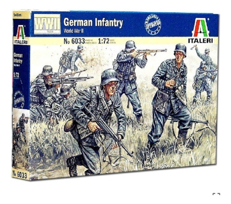 Soldados Italeri Infantería Alemana 6033 Fig Escala 1/72 B33