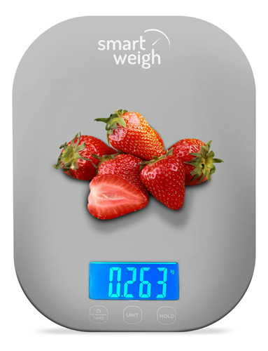Smart Weigh Báscula Digital De Alimentos De Cocina De 11 L.