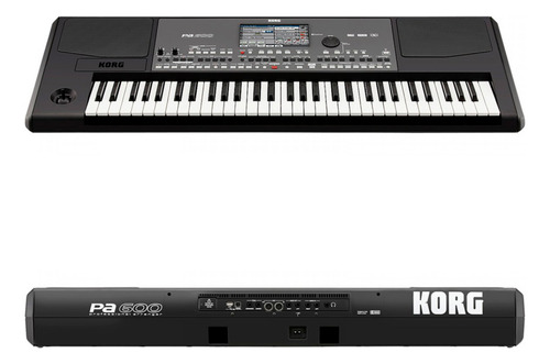 Teclado Korg Pa600 Profesional Msi Color Negro