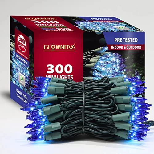 Green Wire,blue Incandescent Bulb 300 Mini String Light...