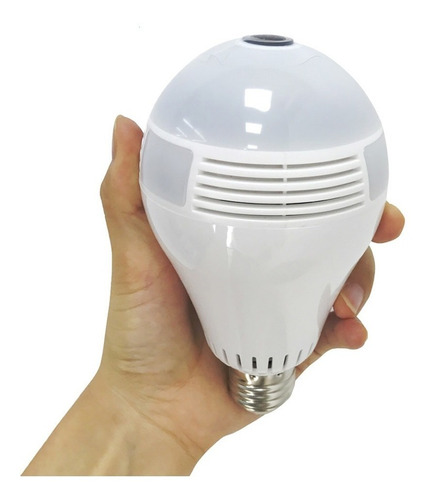 Lampara Wifi Led Ip Hd Camara Seguridad 360° Espia Parlante