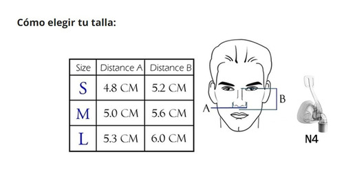 Mascarilla Nasal Máscara Cpap Bipap Apap Nasal - Nariz
