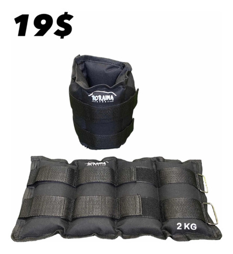 Pesas Tobilleras 4kg Crossfit Fitness Ejercicios Gym 2kg C/u