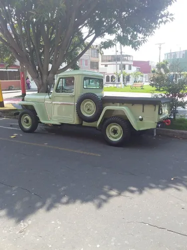 Jeep Willys Pickup De Platon 1963 4x4 Placa Clásico