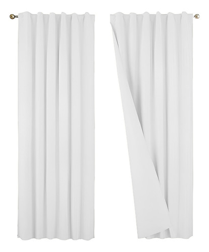 Cortina Blackout Textil Vinilico 210x140m X 2 Paños P/colgar