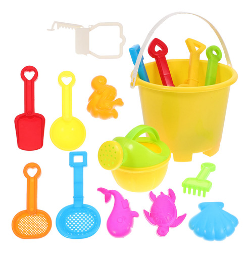Set De 13 Piezas Castle Sand Tools Beach Sand Multicolor Cre