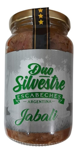 Escabeche Duo Silvestre De Jabali Alimento En Frasco 500gr