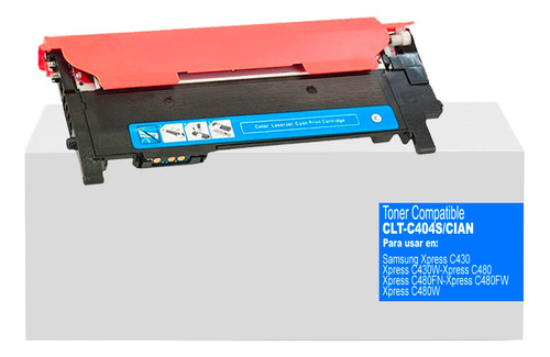 Toner Generico 404 Cian Para Impresoras Sams C480fn/c430w