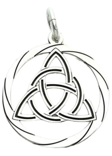 Dije Triqueta Plata Protección Amuleto Círculo Celta Sw925