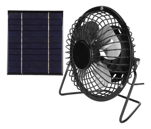Mesa Recargable Portátil Con Ventilador De Panel Solar De 2,