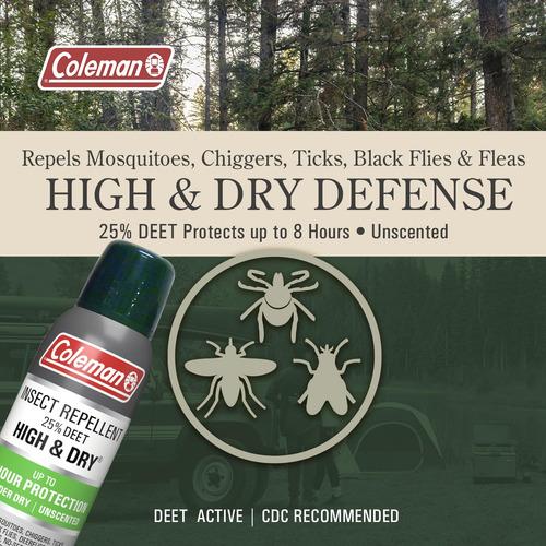 Spray Repelente De Insetos Coleman Ultra Dry 25% Deet 118ml