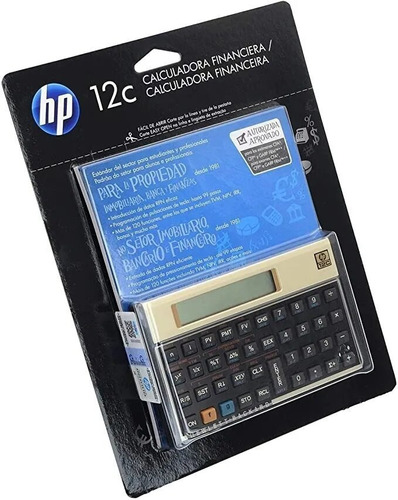 Calculadora Hp 12c Dourada Gold Original C/manual Português