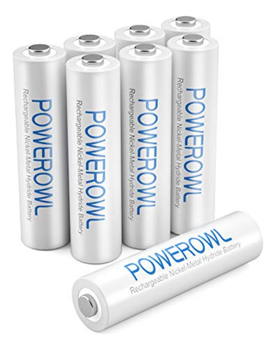 Powerowl Pilas Recargables Aaa, Pilas Aaa Recargables 1000ma