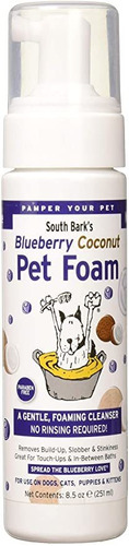 Blueberry Sur Ladridos Mascotas De Coco Espuma 8,5 Oz