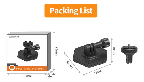 Soporte De Base De Cámara Para Dji Action 5 Pro