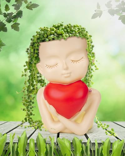 Macetas Face Planters, Macetero De Resina Con Forma De Cabez