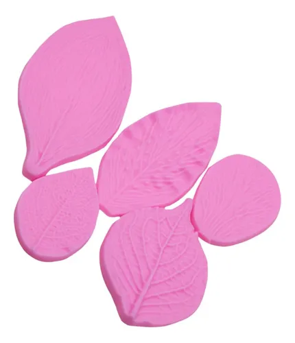 comprar Set Molde Silicona Hojas Para Fondant Decoración De Tortas