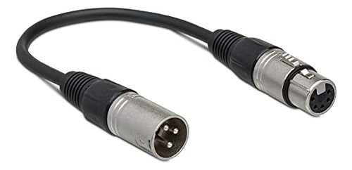 Cable Dmx Hosa Dmx-306 Xlr3m A Xlr5f, 6puLG Negro