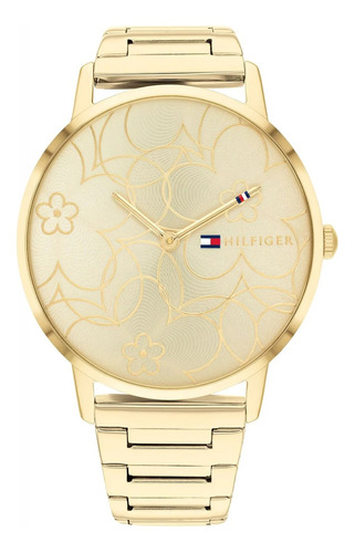 Reloj Dama Tommy Hilfiger Alex Kwiaty Análogo Dorado 1782366