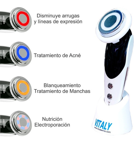 Imagen 2 de 6 de Radiofrecuencia Facial, Limpieza, Led Fototerapia C/cargador