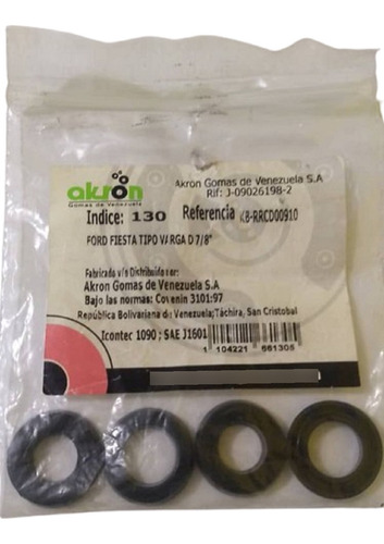 Kit Gomas Bomba De Freno Ford Fiesta Tipo Varga 7/8