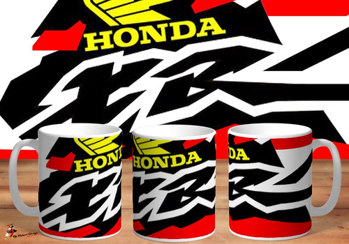 Taza De Ceramica Honda Xr Logo Art