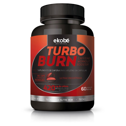 Turbo Burn - Suplemento De Cafeína Em Cápsulas - 1 Frasco 60