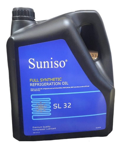 Aceite Sintetico Sl32 Para Refrigeracion Bidon Suniso