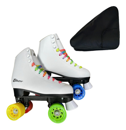 Patines Roller Cuatro Ruedas Quads Clasico Profesional Premium Y Mochila Regalo