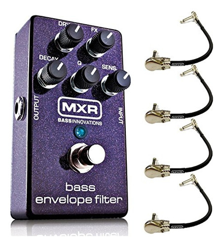 Pedal De Efectos Mxr M82 Para Bajo + 4 Cables Patch Mxr