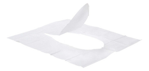 Cubierta Desechable Biodegradable Para Baño Wc Inodoro 10 Pz Color Blanco
