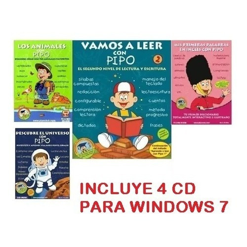 Pipo  5 Cd  ¡¡oferta!! Originales Para Windows 7