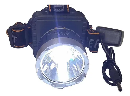 Linterna Frontal Led De Cabeza Recargable 1600 Lúmenes