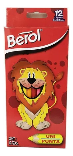 3 Cajas De Colores Jungla De Berol Redondos Largos 12 Pzs
