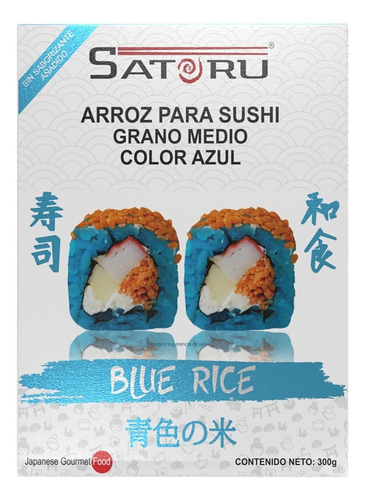 Arroz Japonés Azul Para Sushi Sin Sabor Añadido 300g