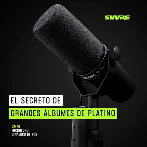 Shure Sm7b Micrófono Dinámico Para Retransmisiones