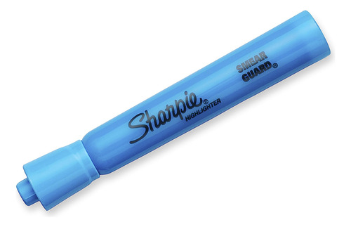 Highlighters Sharpie Tank Style Chisel Tip Blue X12