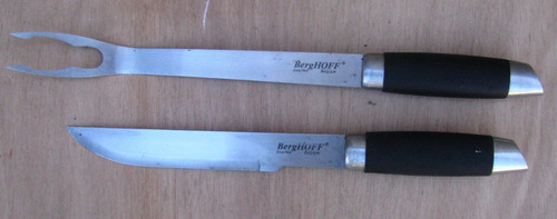 Cuchilla Y Tenedor  Para Parrilla Marca Berghoff Belgas