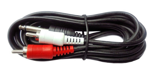 Cable De Audio Rca A 1/4 6.3mm Techman 1.8 Metros