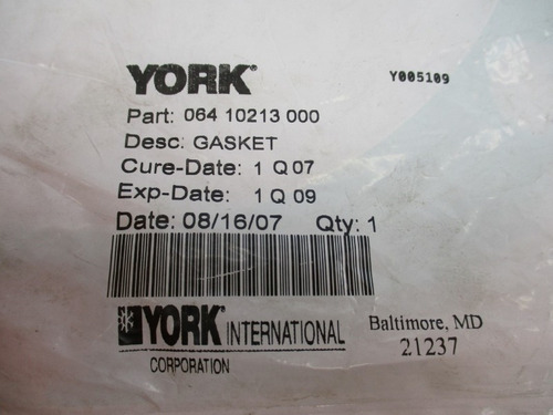 York 06410213000 Nsmp