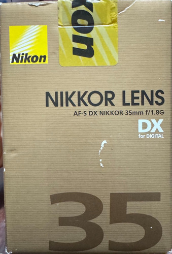 Nikon Af-s Dx Nikkor 35 Mm F/22 F/1.8 Nikon F Negro (Usado)