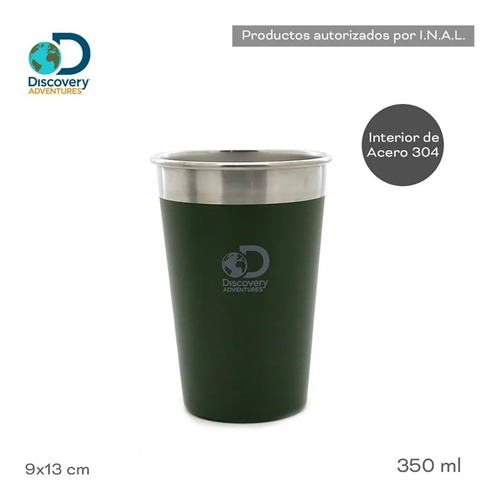Imagen 3 de 6 de Vaso Térmico Discovery Forest 350ml Acero Inoxidable
