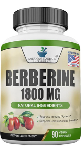 Berberine Ultra Concentrada Control Glucémico 1800mg X90caps