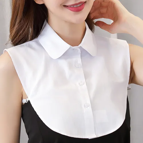 Suéter Tipo Blusa De Algodón Con Cuello Falso Ol, Camisa Des
