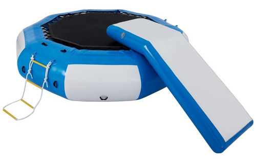 Vevor Trampolín De Agua Inflable Acolchado Pvc 3.1m 400kg Lona de salto Azul