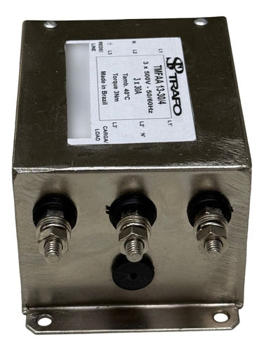 Filtro De Linha Rfi-emi - Tmfa 13-30/4 30a 500v - Sptrafo Cinza