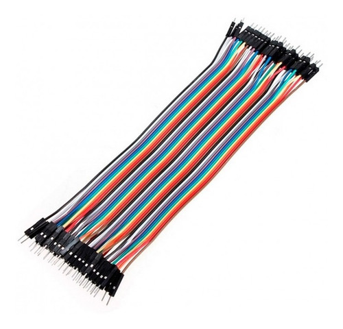 Cables Jumpers Dupont 20cm M-m 40 Pzas Proyectos Arduino